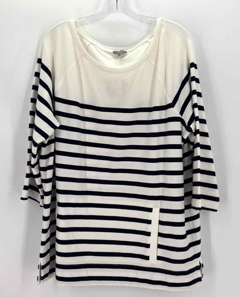 Size 1X Talbots Cream Shirt
