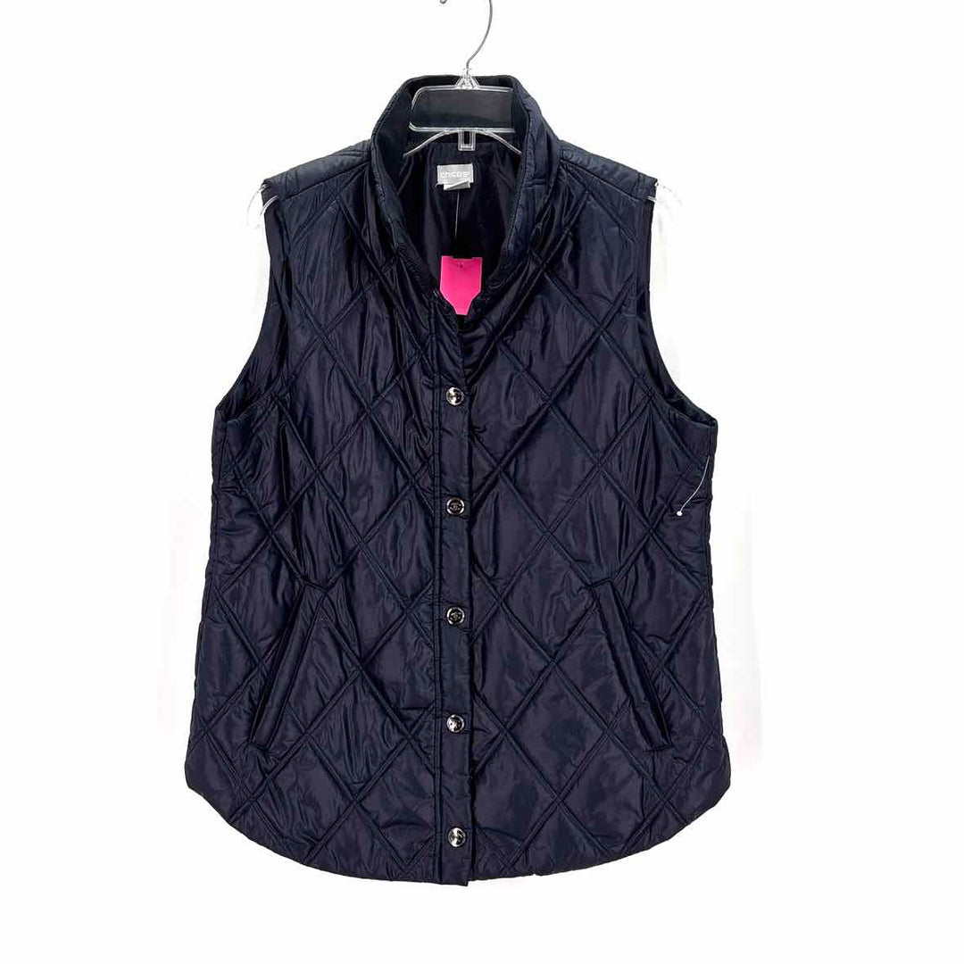 Size L Chico's Navy Vest
