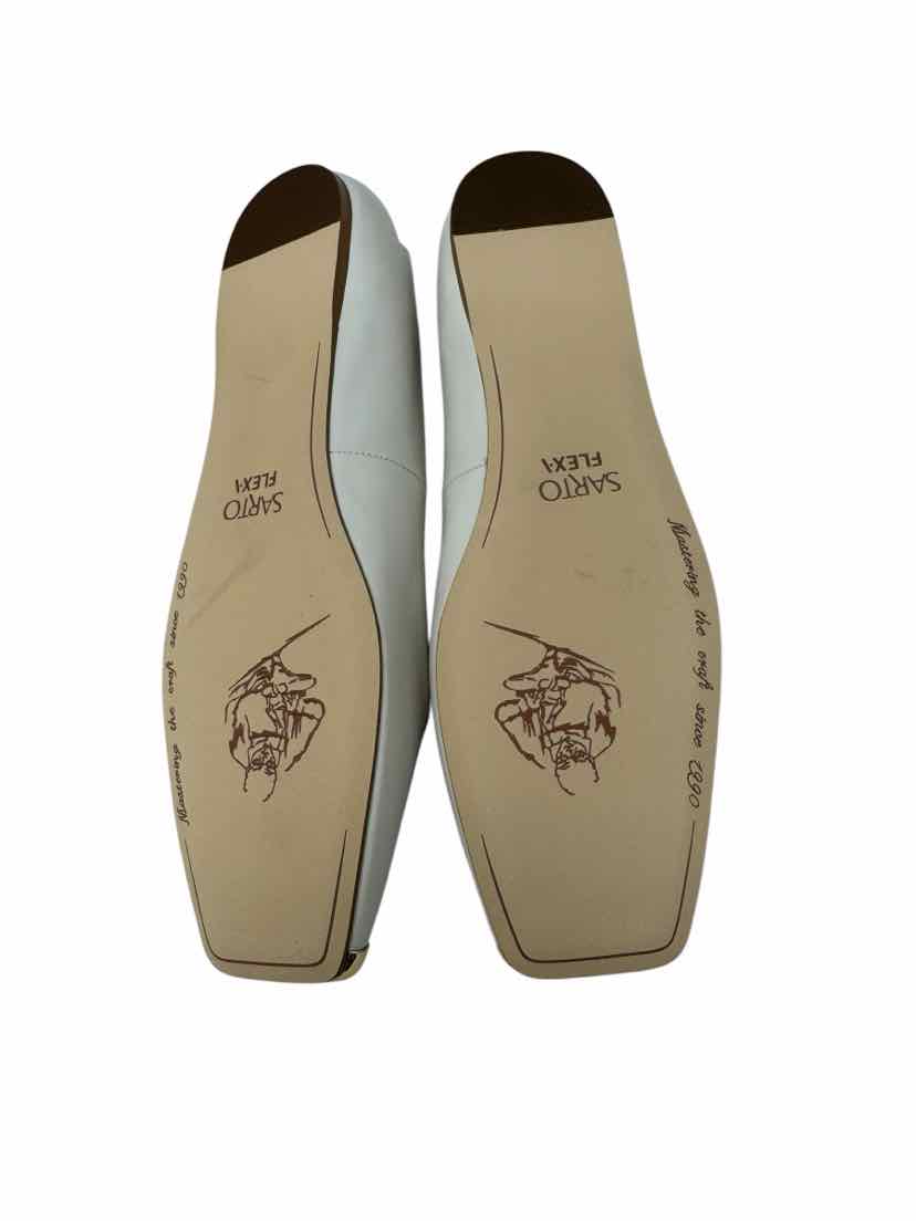 Shoe Size 9 FRANCO SARTO Ivory Leather Flats
