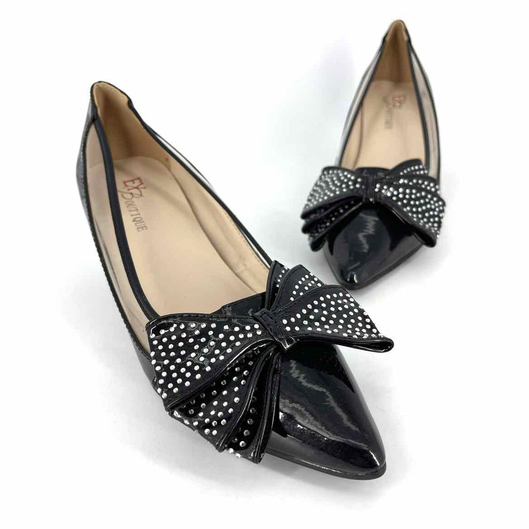 Shoe Size 7 Black PATENT Pumps
