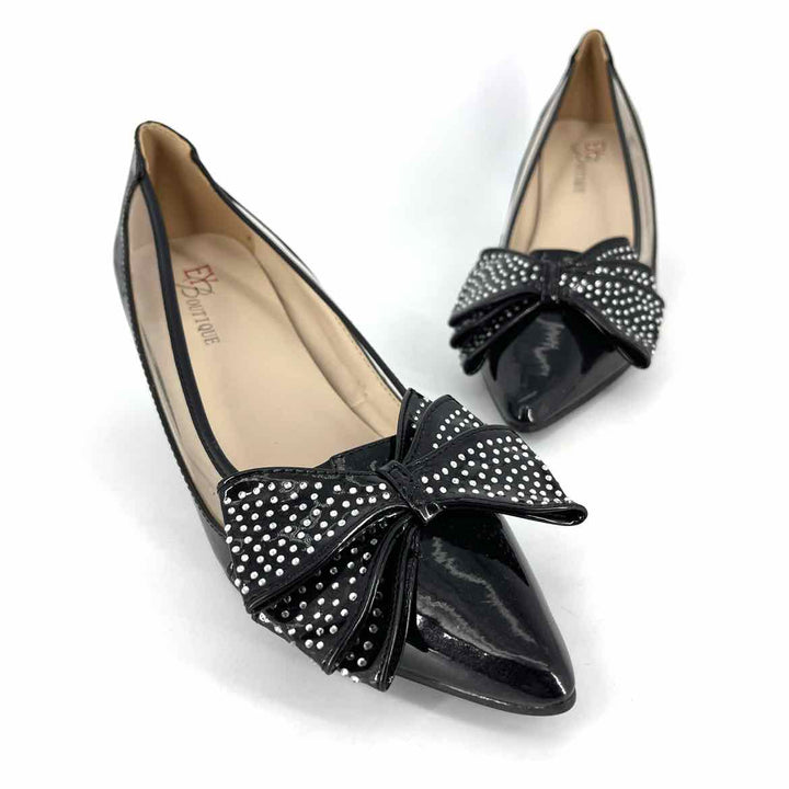 Shoe Size 7 Black PATENT Pumps