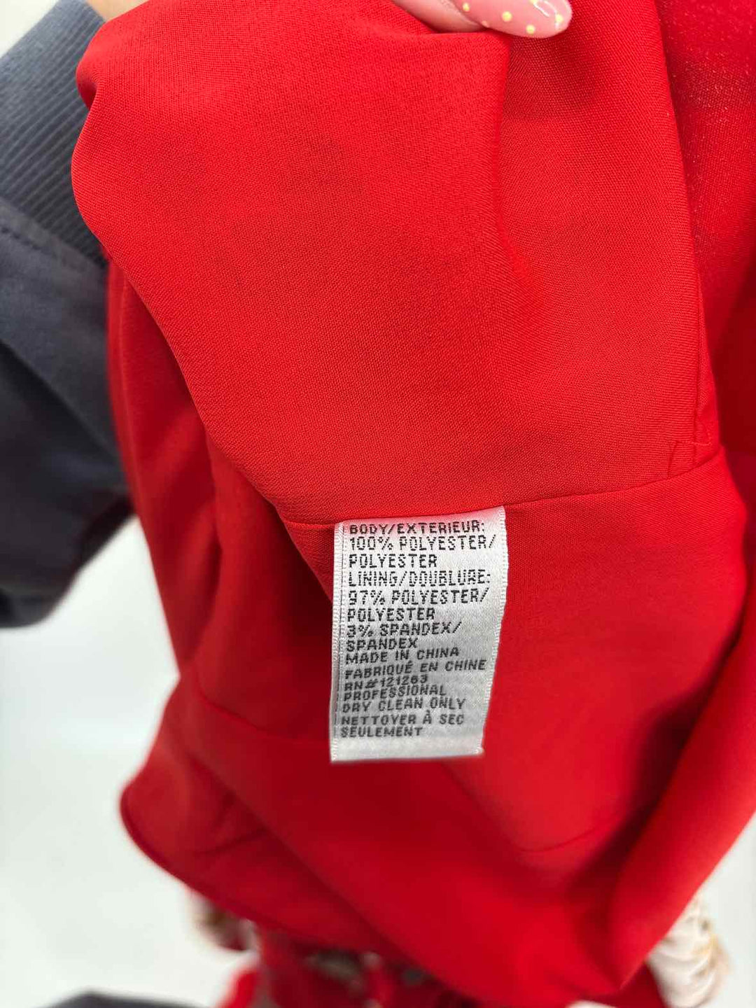 Size 10 Red Print Dress