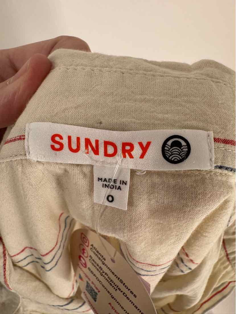Size 0 Sundry Cream Shirt