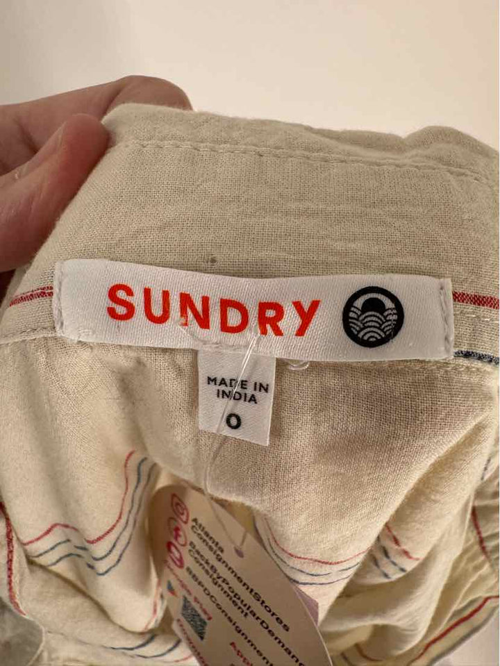 Size 0 Sundry Cream Shirt