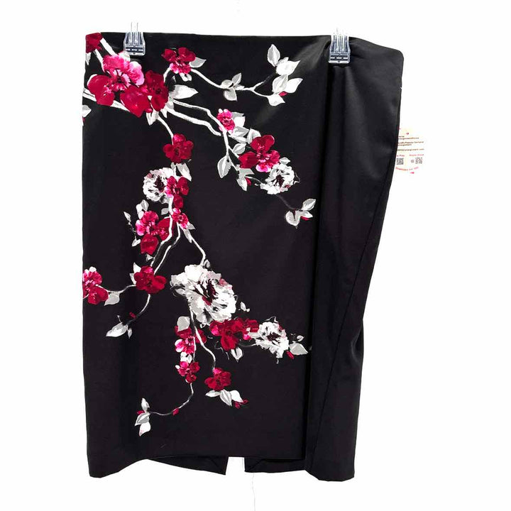 Size 14 White House Black Market Black Sateen Skirt