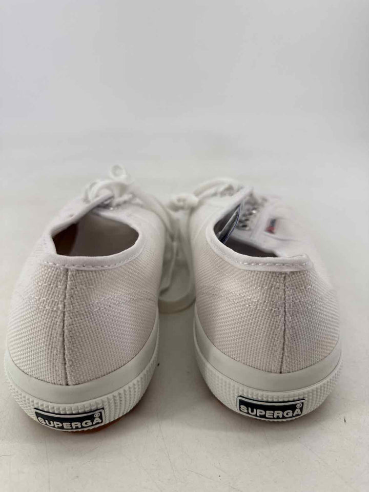 Shoe Size 9 SUPER GA White Canvas Sneakers