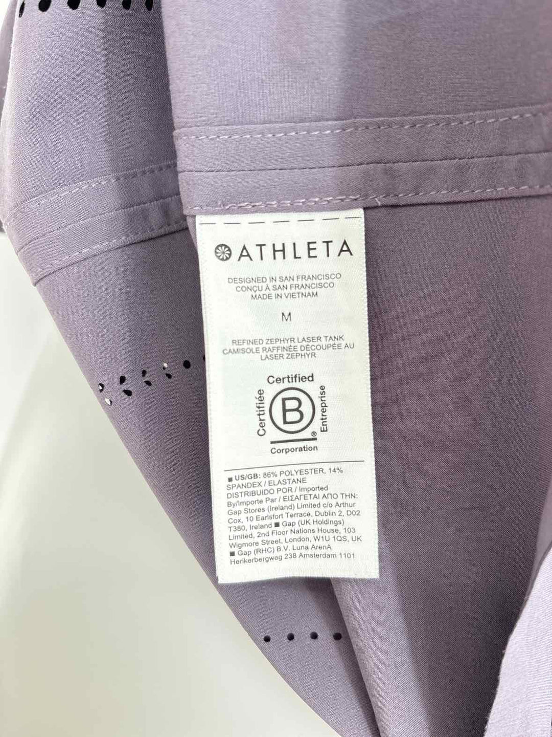 Size M Athleta Purple Shirt