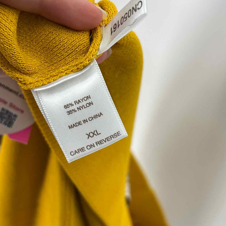 Size XXL NY &amp; CO Mustard Knit Skirt
