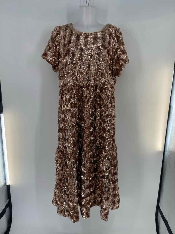Size XL MAEVE Gold Dress