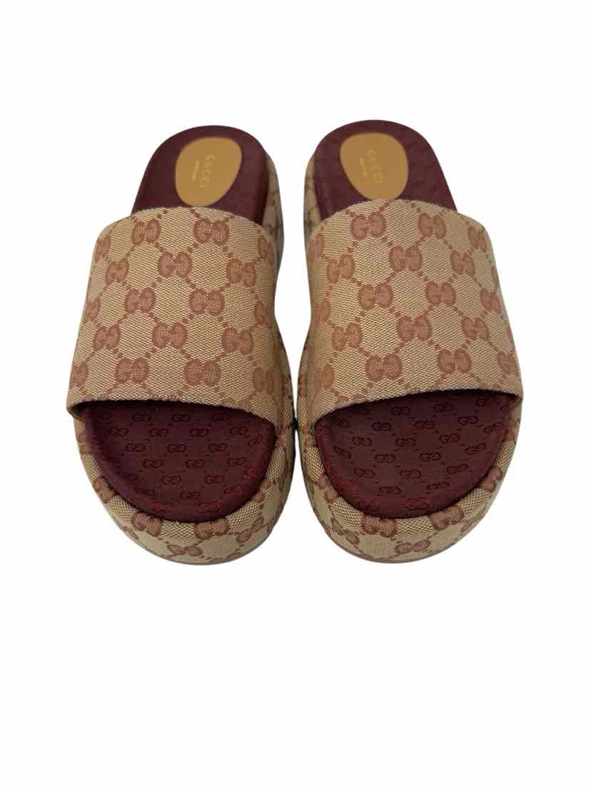 Shoe Size 41 Gucci Burgundy Luxury - Sneakers