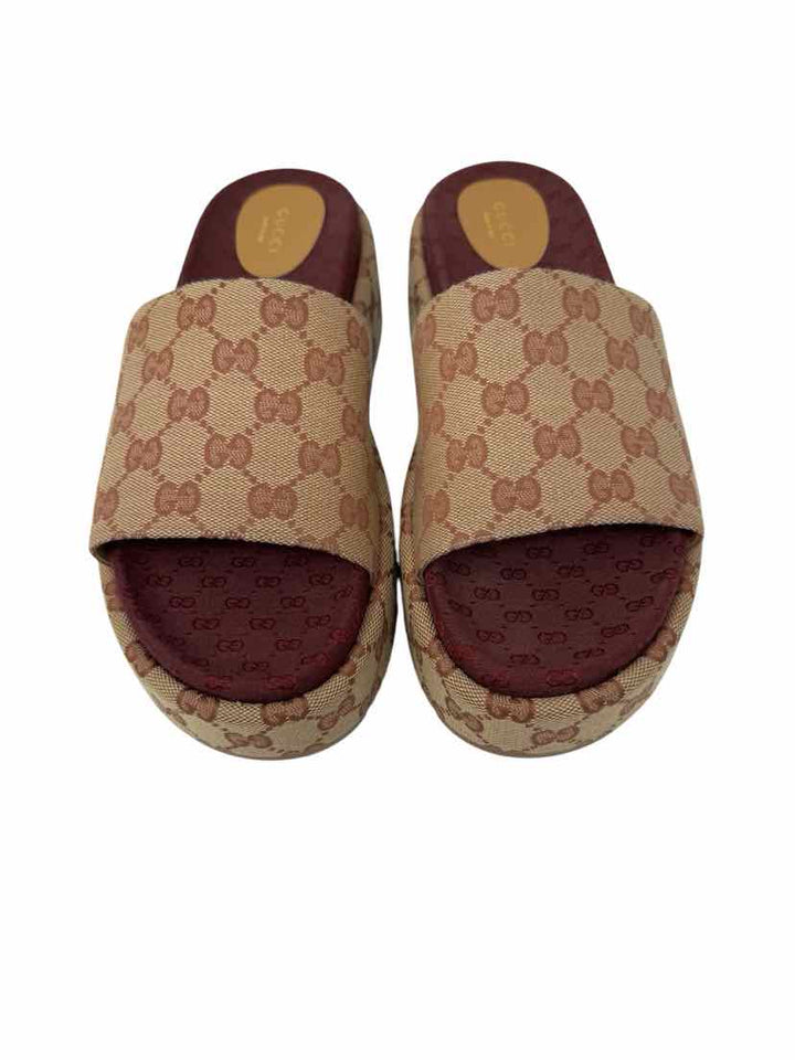 Shoe Size 41 Gucci Burgundy Luxury - Sneakers