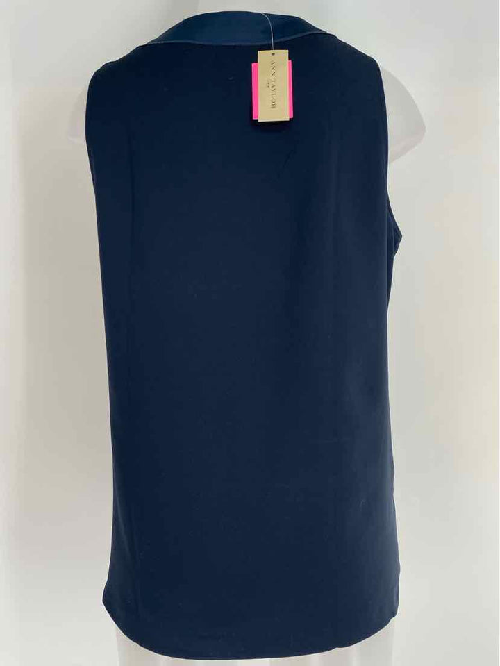Size M Ann Taylor Navy Shirt