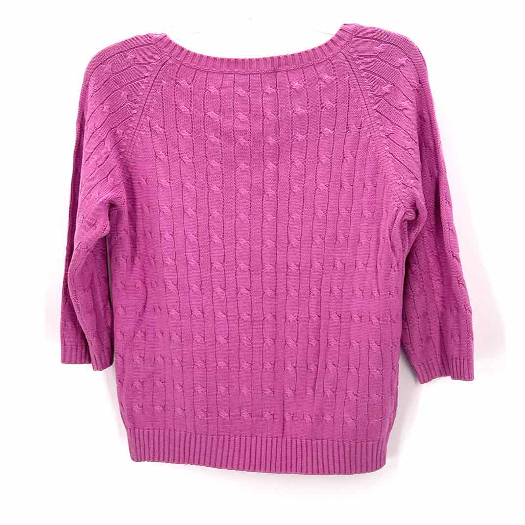 Size M Ann Taylor Pink Knit Sweater