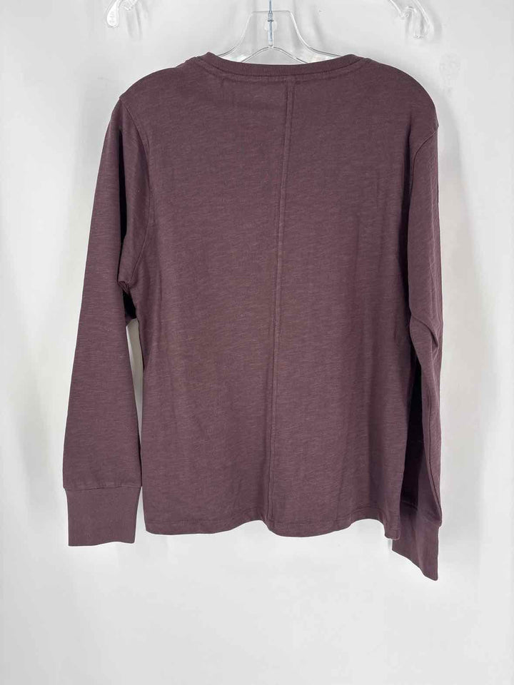 Size L QUINCE Purple Cotton Shirt