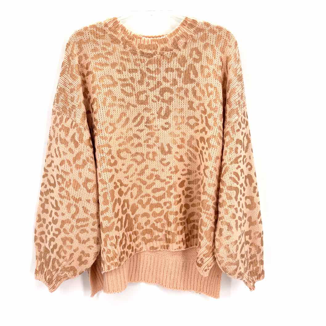 Size S/M Peach Knit Sweater
