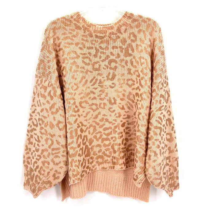 Size S/M Peach Knit Sweater