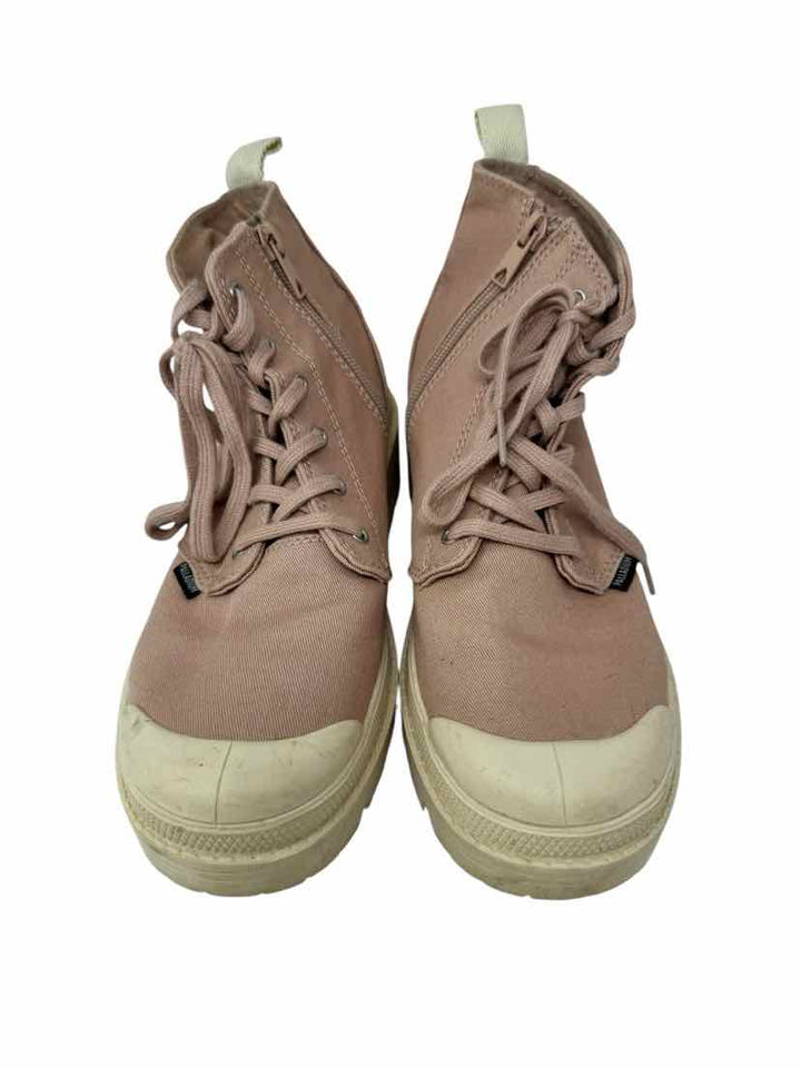 Shoe Size 8 Pink Canvas Boots