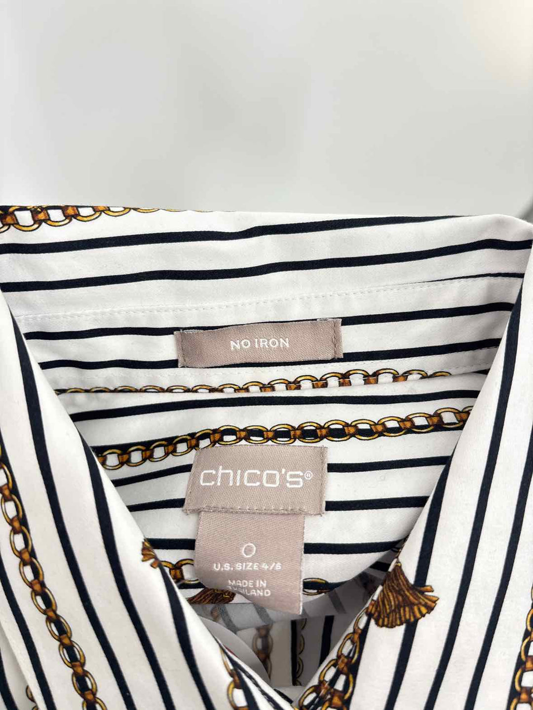 Size S Chico's Black Shirt