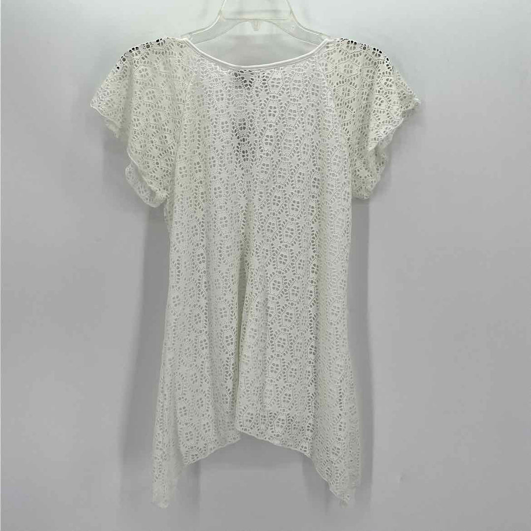 Size S NEW DIRECTION White Crochet Shirt