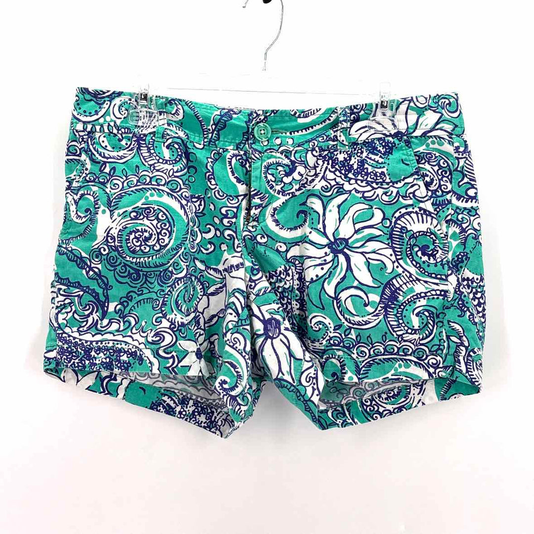 Size 10 Lilly Pulitzer Green Print Shorts