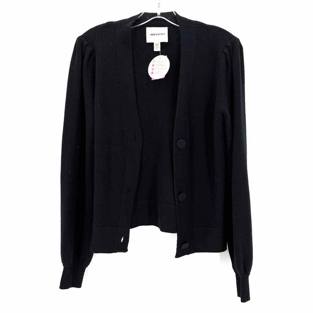 Size M INDUSTRY Black Knit Cardigan