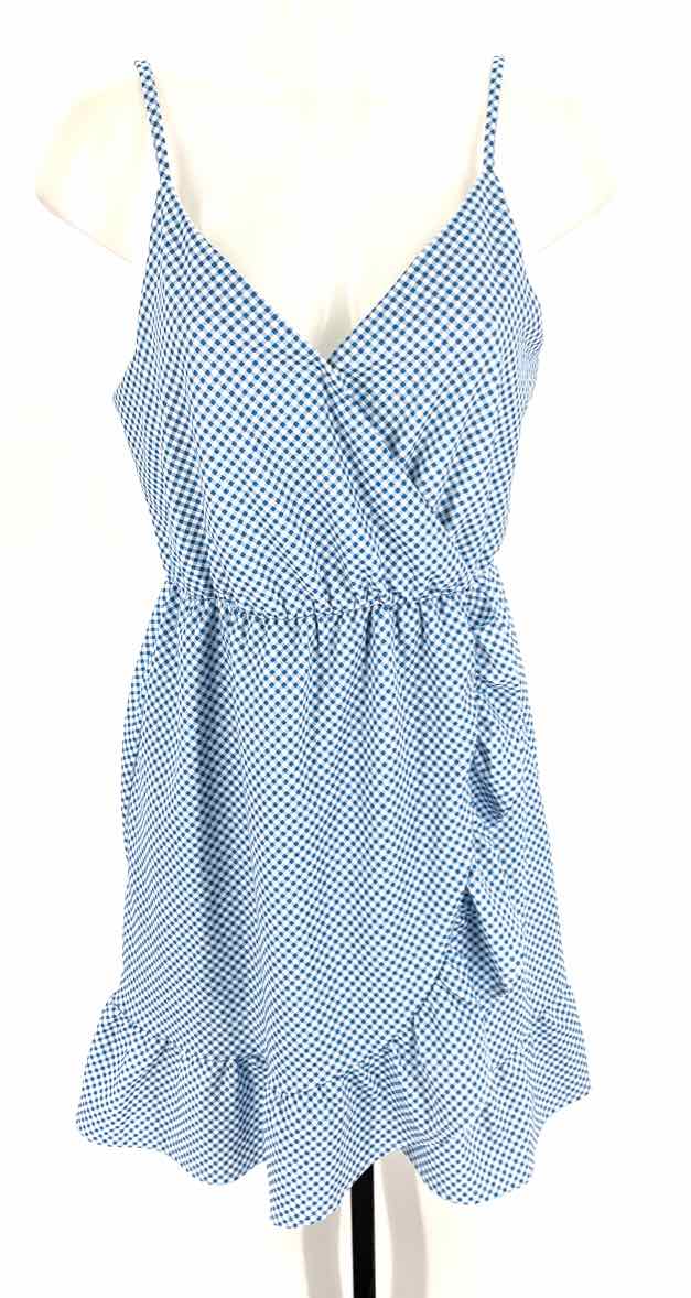 Size L Blue Print Dress