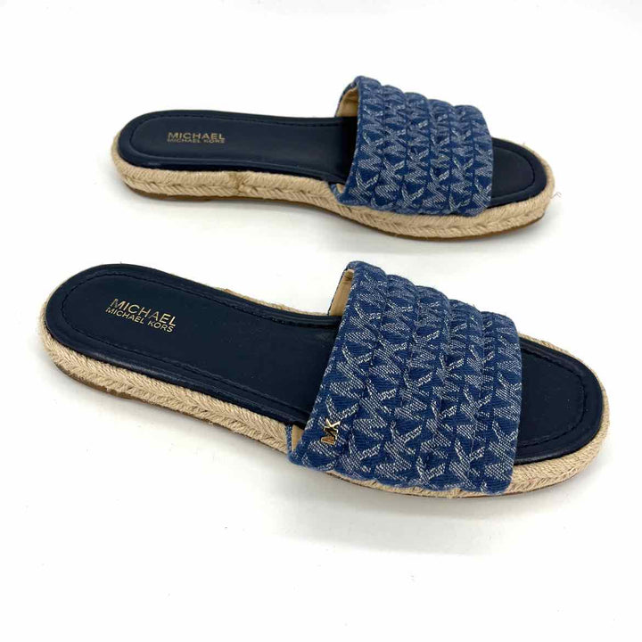 Shoe Size 10 Michael Kors Blue Sandals