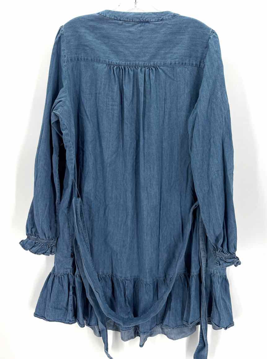 Size XL TOMMY HILFIGER Blue Chambray Dress