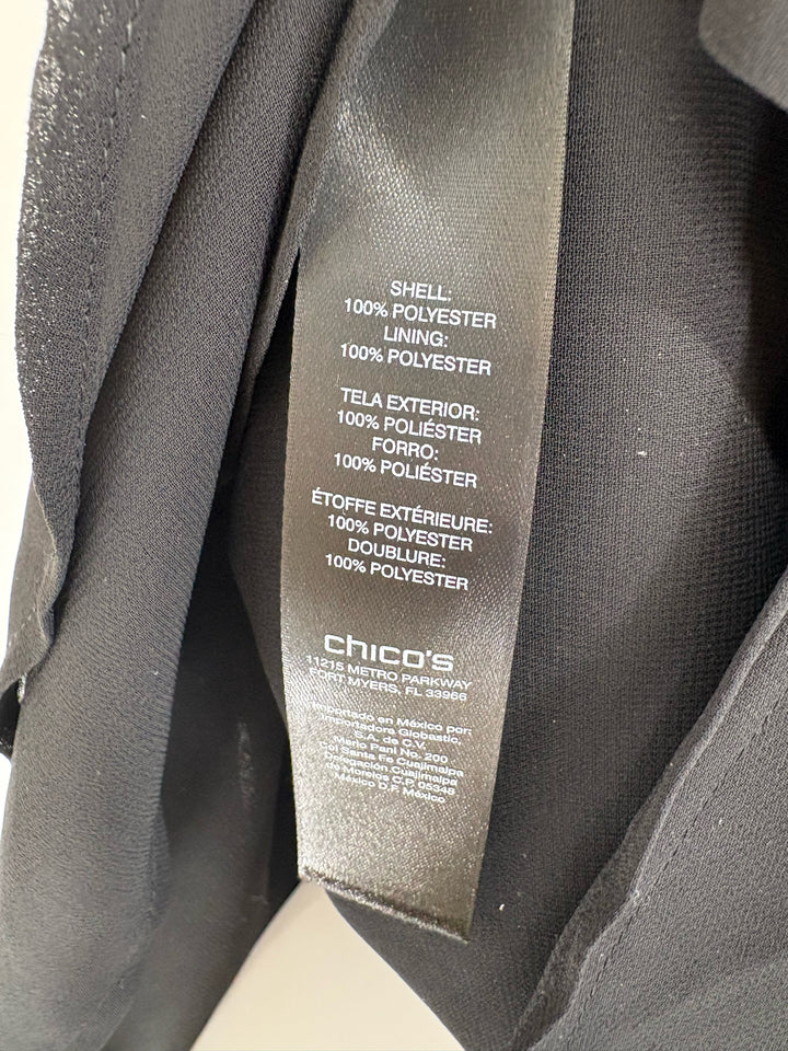 Size M Chico's Black Shirt