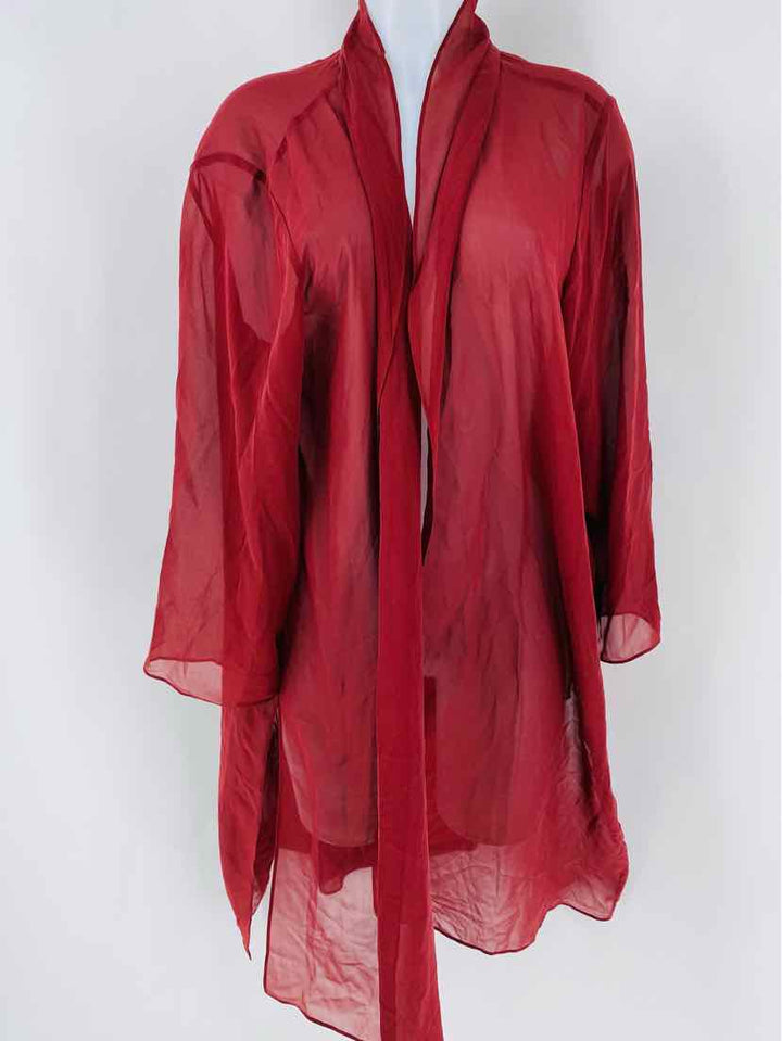 Size XL Eileen Fisher Burgundy Cardigan