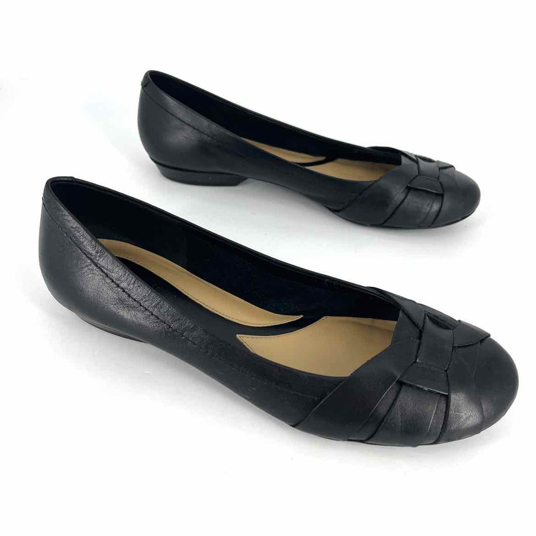 Shoe Size 8 Naturalizer Black Leather Flats