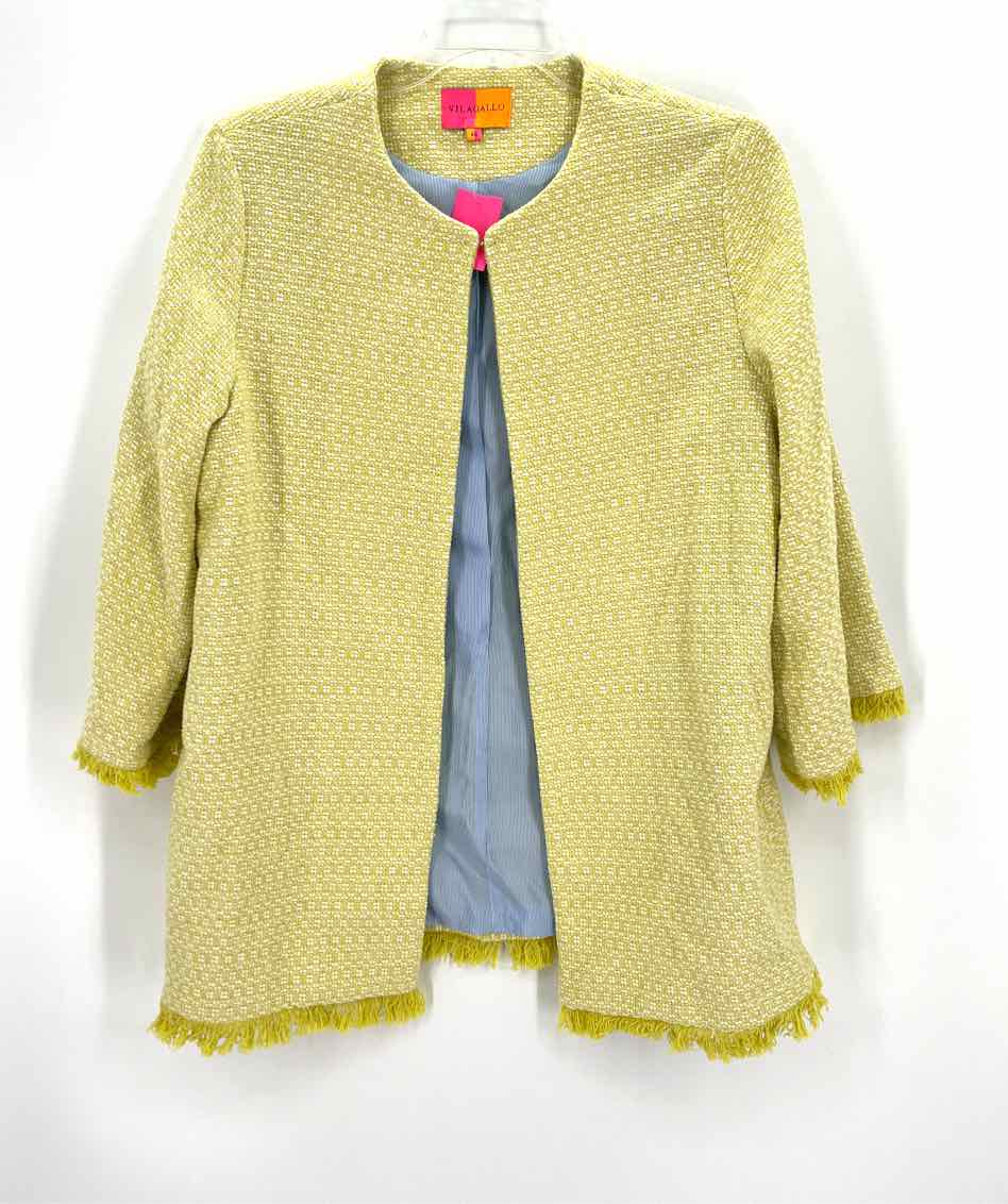 Size 16 Lime Green Tweed Jacket