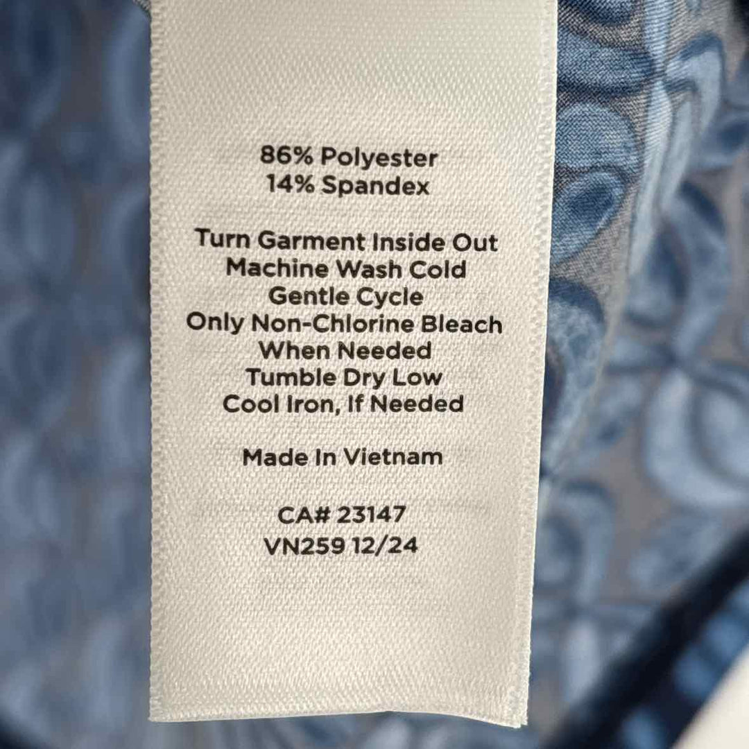 Size M Talbots Blue Polyester Shirt