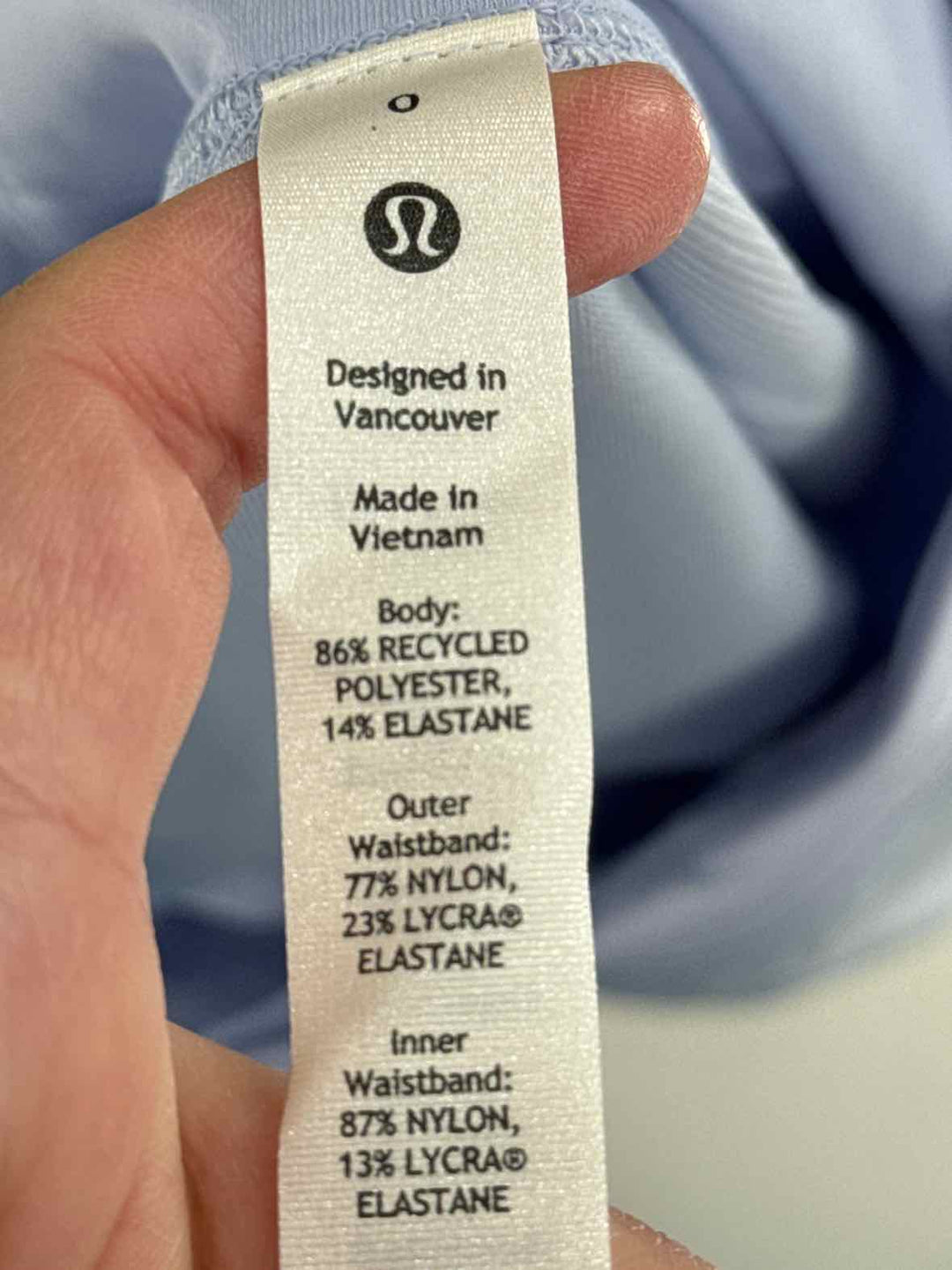 Size 0 Lululemon Blue Print Shorts