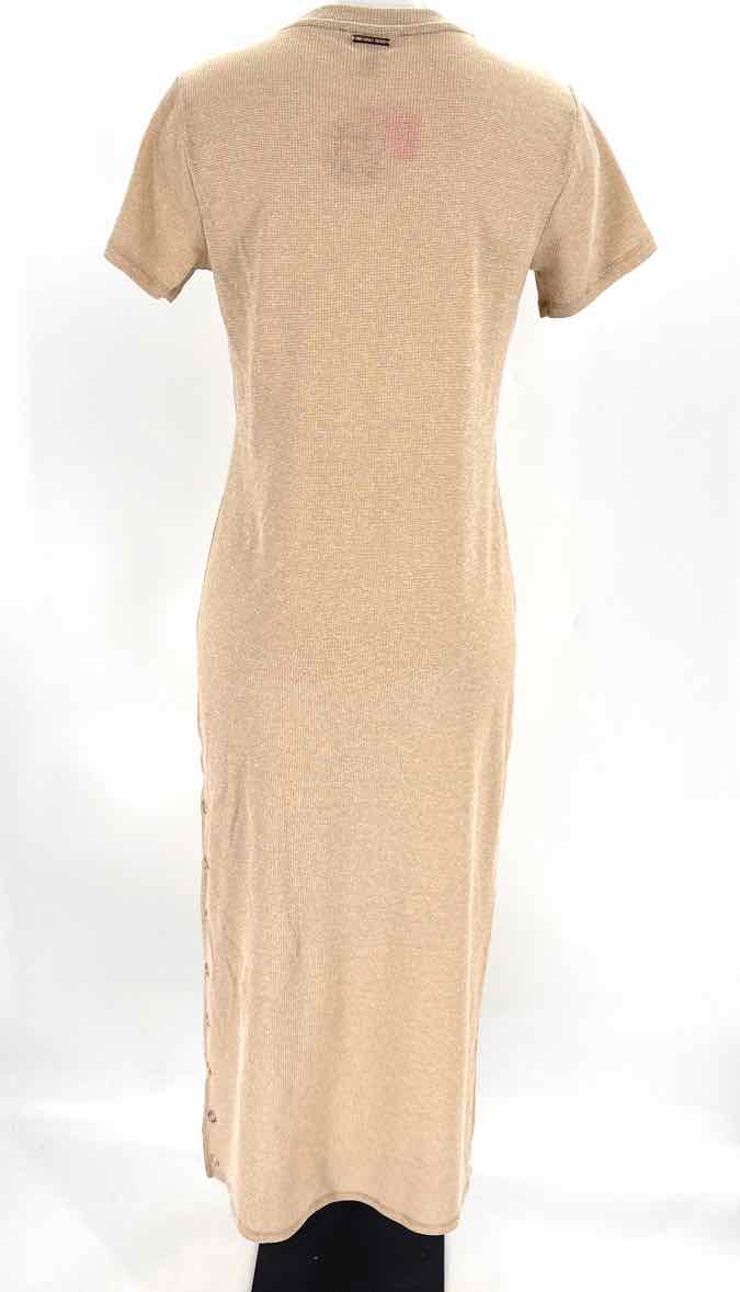 Size M Michael Kors Gold Knit Dress