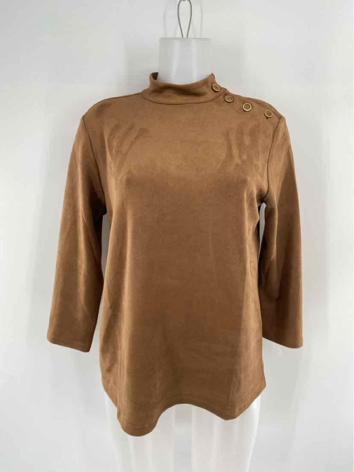 Size M J MCLAUGHLIN Brown Shirt