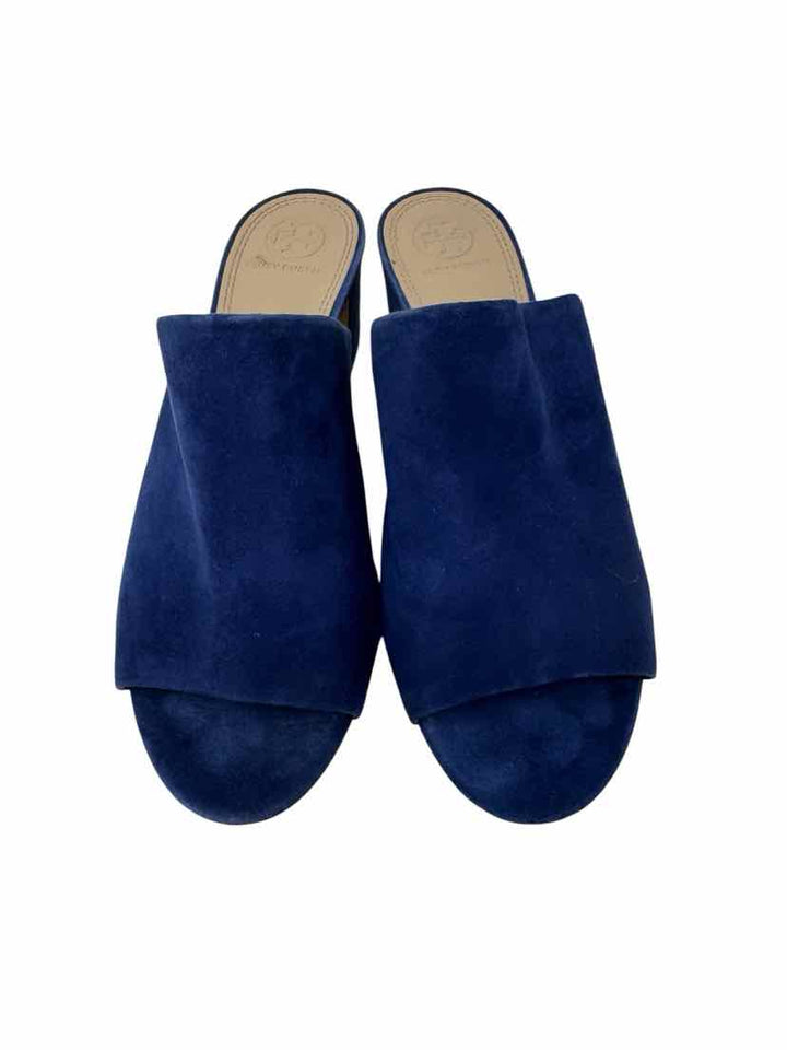 Size 8.5 Tory Burch Navy Suede Shirt
