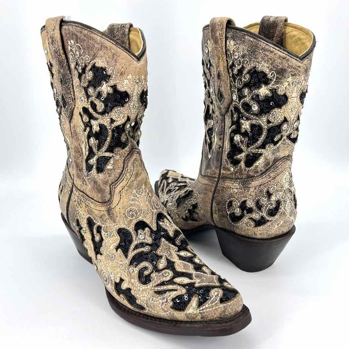 Shoe Size 8 CORRAL Tan Leather Boots