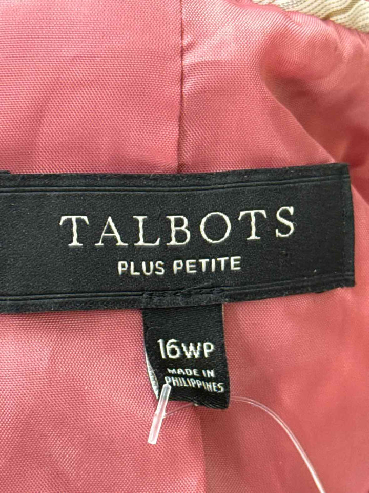 Size 16P Talbots Coral Corduroy Blazer