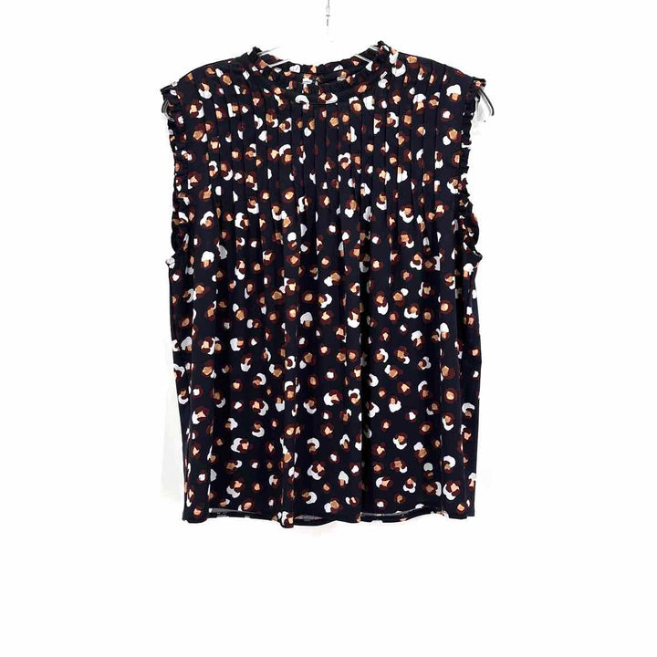Size M Ann Taylor Navy Print Shirt