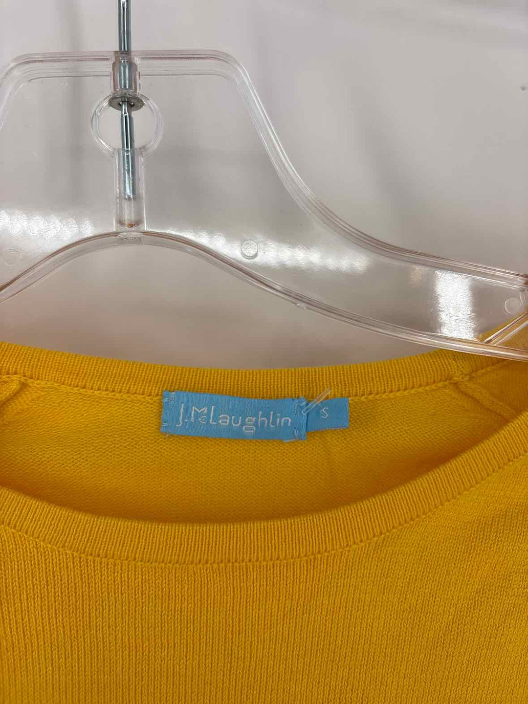 Size S J MCLAUGHLIN Yellow Knit Shirt