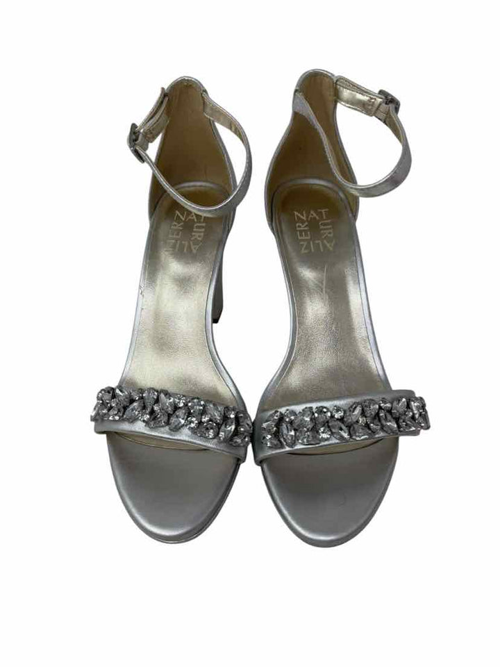 Shoe Size 7.5 Naturalizer Silver Heels