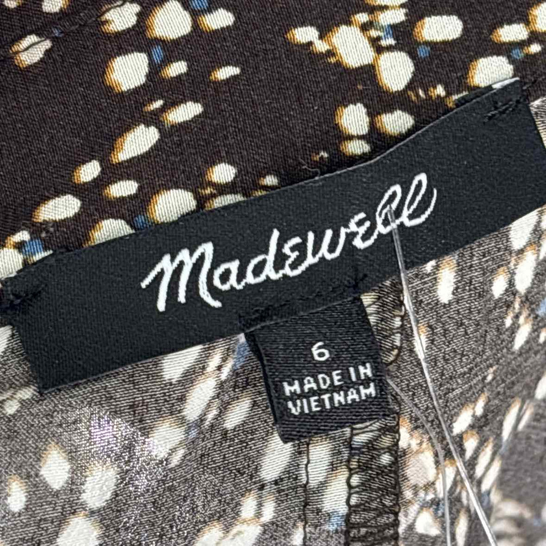 Size 6 MADEWELL Brown Dress