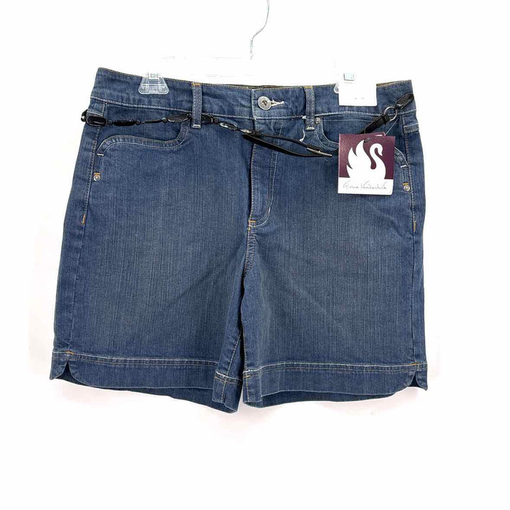 Size 12 GLORIA VANDERBUILT Blue Denim Shorts