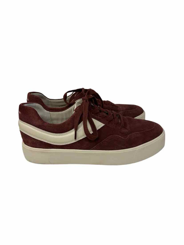 Shoe Size 11 VINCE Burgundy Suede Sneakers