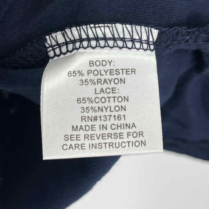 Size L Roz & Ali Navy Shirt