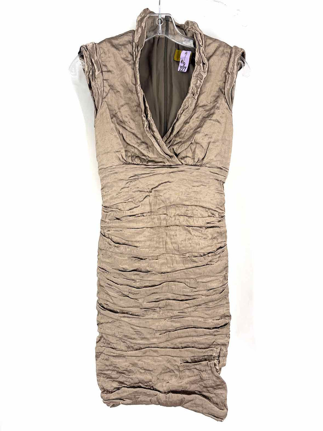 Size S NICOLE MILLER Bronze Dress