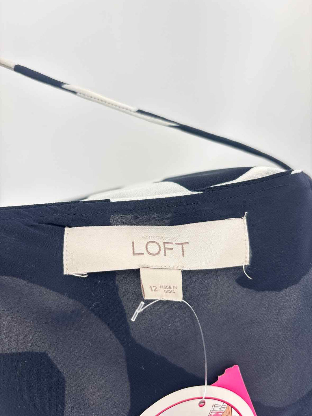 Size 12 LOFT Black/White Dress