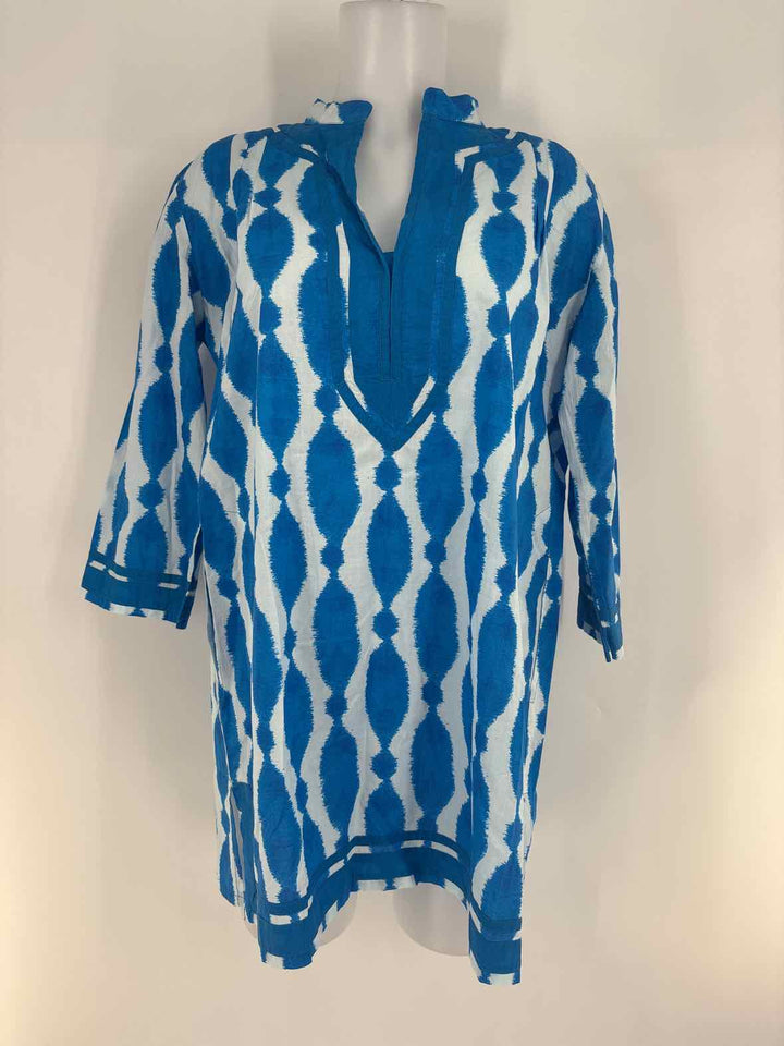 Size M Blue Print Shirt