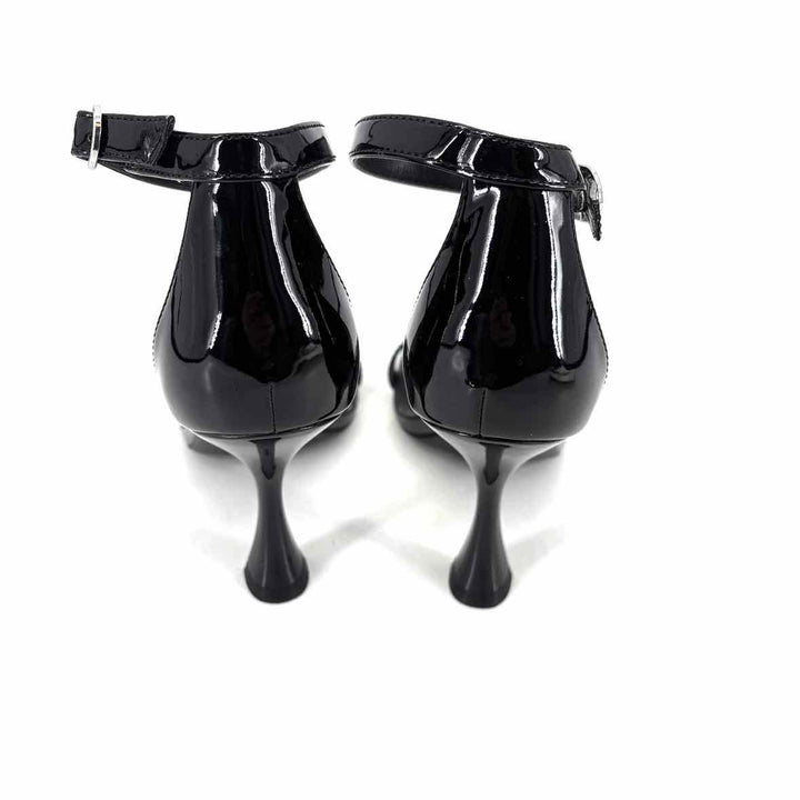 Shoe Size 8 MARC FISHER Black PATENT Sandals